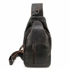 Сумка-слинг мужская BAG-TROPHY Z2003BT черная, 32х14х6 см