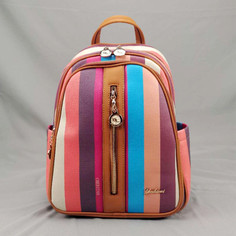 Рюкзак женский B4 разноцветный, 30х13х22 см No Brand