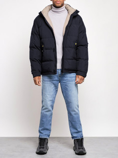 Зимняя куртка мужская AD3111 синяя 4XL No Brand