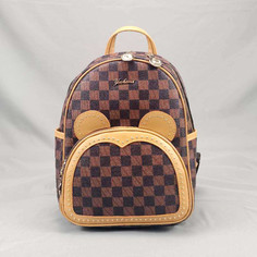 Рюкзак женский B1 коричневый, 30х13х22 см No Brand