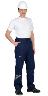 Брюки рабочие мужские СириуС 1374 синие 60/170-176