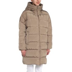 Пуховик женский Maison David MLY006 бежевый M