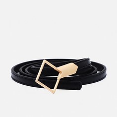 Ремень женский 9720548 черный, 110х1 см No Brand