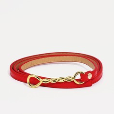 Ремень женский 9720540 красный, 110х1 см No Brand