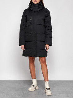 Пальто женское AD52426 черное 2XL No Brand