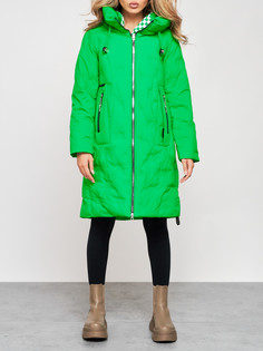 Пальто женское AD59121 зеленое M No Brand