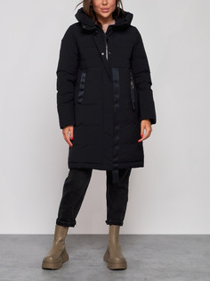 Пальто женское AD59018 черное L No Brand