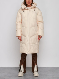 Пальто женское AD52326 бежевое 2XL No Brand