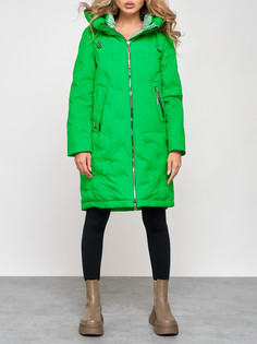 Пальто женское AD59122 зеленое 2XL No Brand
