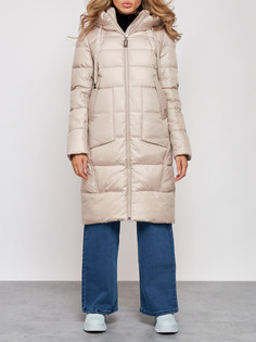 Пальто женское AD589098 бежевое XL No Brand