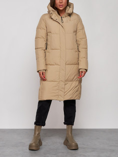 Пальто женское AD52328 коричневое 2XL No Brand
