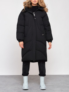 Пальто женское AD52323 черное S No Brand