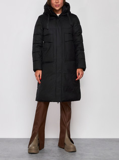 Пальто женское AD52331 черное L No Brand