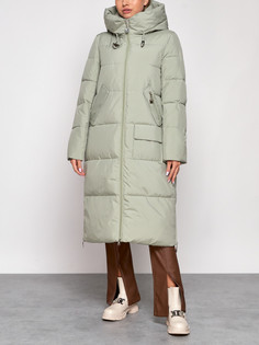 Пальто женское AD51119 зеленое M No Brand