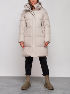 Пальто женское AD52322 серое L No Brand
