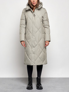 Пальто женское AD52358 зеленое XL No Brand
