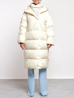 Пальто женское AD52395 бежевое M No Brand