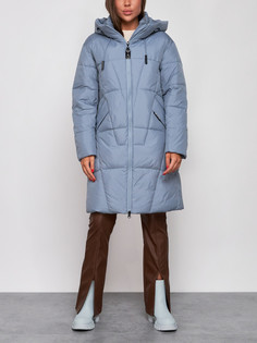 Пальто женское AD586826 голубое XL No Brand
