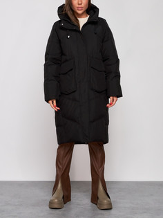 Пальто женское AD52330 черное XL No Brand