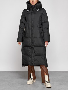 Пальто женское AD51156 черное 2XL No Brand