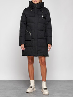 Пальто женское AD52429 черное 3XL No Brand