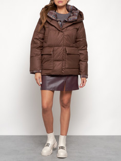 Куртка женская AD133105 коричневая XL No Brand
