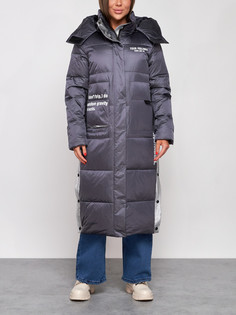 Пальто женское AD5873 фиолетовое XL No Brand