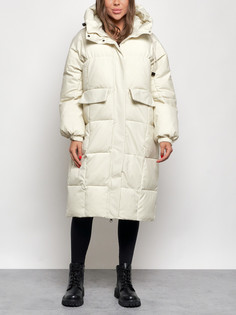 Пальто женское AD52391 бежевое 2XL No Brand