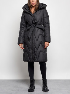 Пальто женское AD586828 черное 3XL No Brand