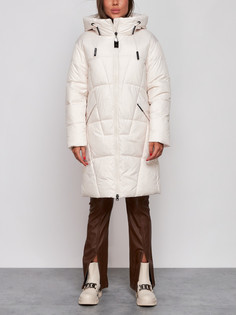 Пальто женское AD586826 бежевое 2XL No Brand