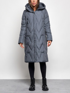 Пальто женское AD586828 синее 2XL No Brand