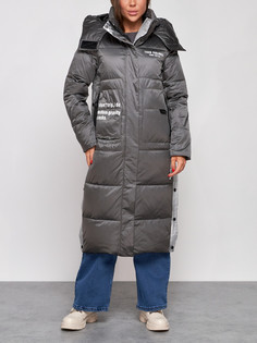 Пальто женское AD5873 серое XL No Brand