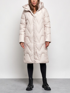 Пальто женское AD586828 бежевое 3XL No Brand