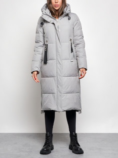 Пальто женское AD52351 серое 2XL No Brand