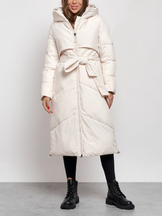 Пальто женское AD52356 бежевое M No Brand