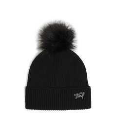 Шапка бини женская Karl Lagerfeld L1KH6651 черная, one size