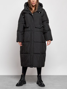 Пальто женское AD52396 черное L No Brand