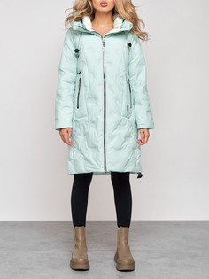 Пальто женское AD59121 бирюзовое XL No Brand