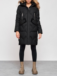Пальто женское AD13332 черное M No Brand