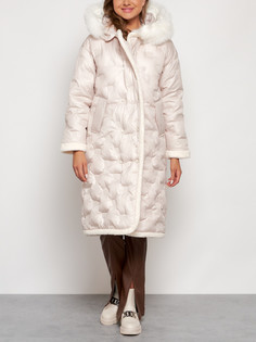 Пальто женское AD132290 бежевое 2XL No Brand
