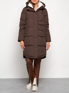 Пальто женское AD133208 коричневое 2XL No Brand