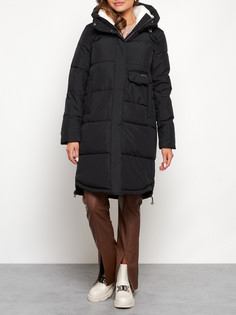 Пальто женское AD133208 черное 3XL No Brand
