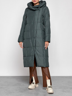 Пальто женское AD13363 зеленое 3XL No Brand