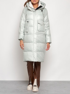 Пальто женское AD133127 зеленое 2XL No Brand