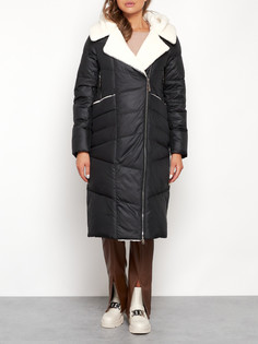 Пальто женское AD132255 черное 3XL No Brand
