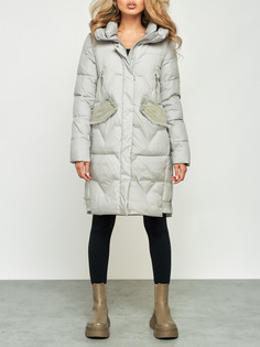Пальто женское AD13332 серое 4XL No Brand