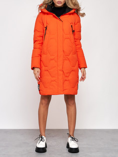 Пальто женское AD589899 оранжевое XL No Brand