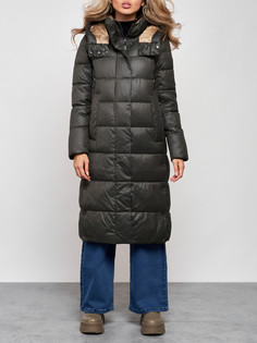 Пальто женское AD57997 хаки 2XL No Brand