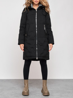 Пальто женское AD59122 черное 2XL No Brand
