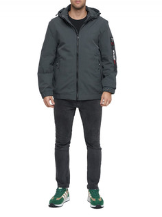 Спортивная куртка мужская NoBrand AD88657 серая 68 RU